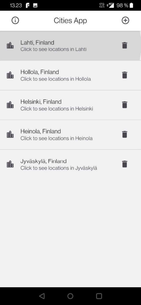 Cities App
